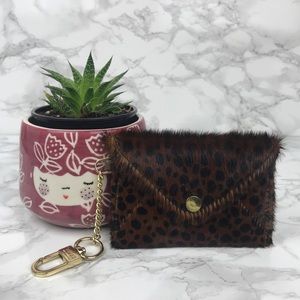 Aimee Kestenberg animal leopard print card holder